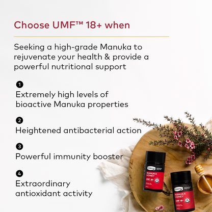 UMF™ 18+ Mānuka Honey 250g