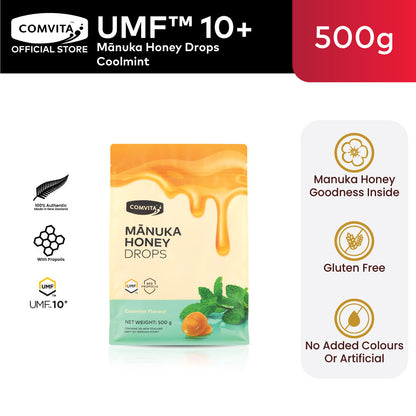 UMF™ 10+ Mānuka Honey Drops Coolmint 500G