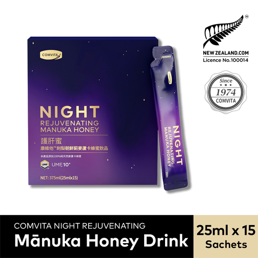 Night Rejuvenating Mānuka Honey Drink, 15 Sachets