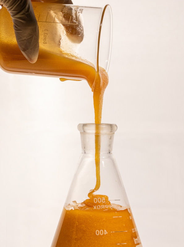 manuka honey in science beaker