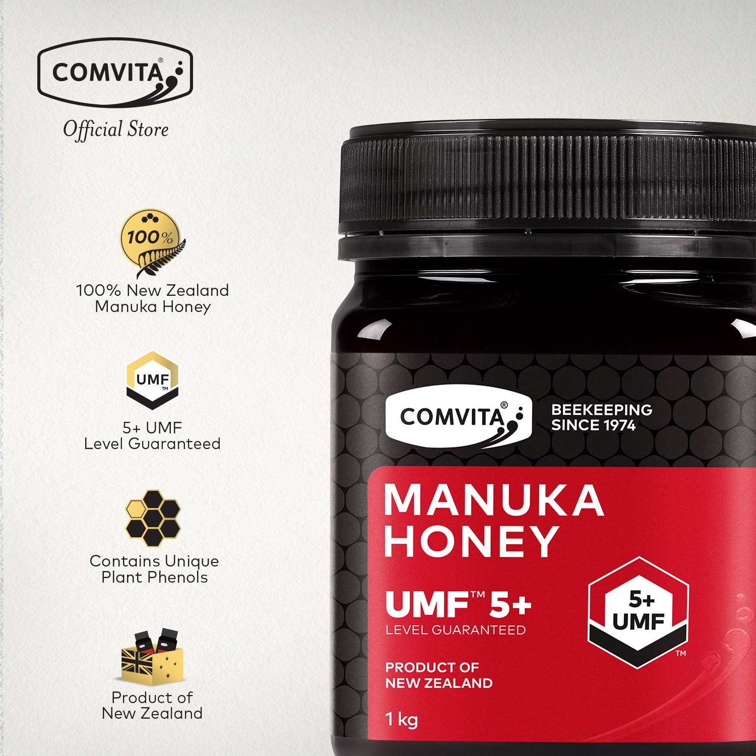 UMF 5+ Manuka Honey 1kg